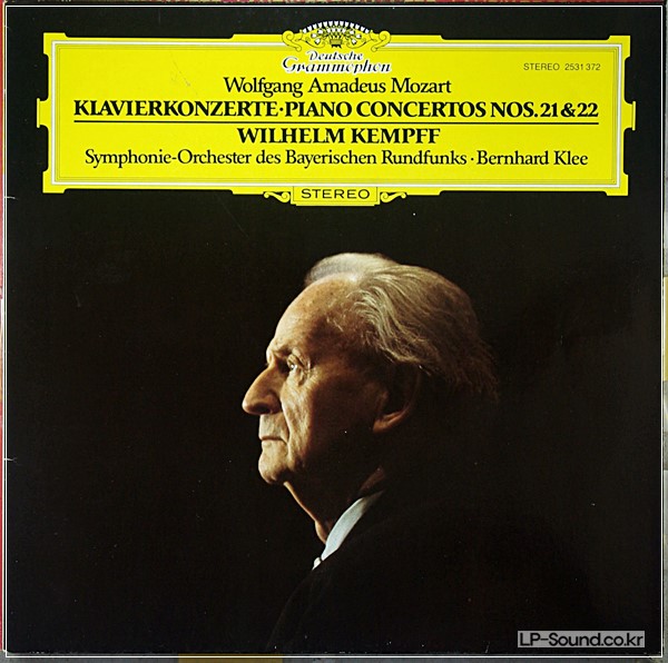 MOZART PIANO CONCERTOS 21 & 22 KEMPFF 1982 DEUTSCHE GRAMMOPHON 2531 372