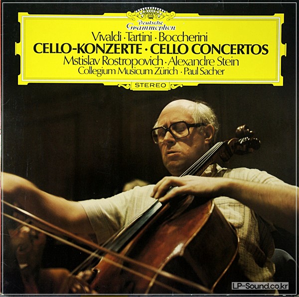 VIVALDI TARTINI BOCCHERINI ROSTROPOVICH CELLO DGG STEREO