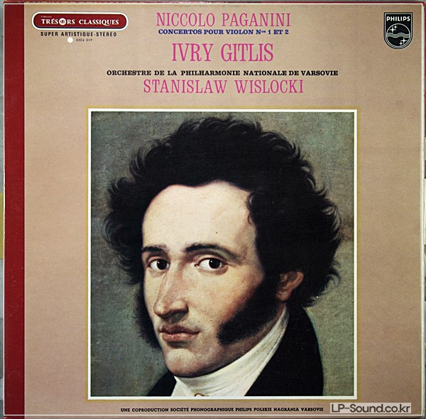PAGANINI VIOLIN CONCERTOS 1 & 2 IVRY GITLIS WISLOCKI  PHILIPS 6504 019