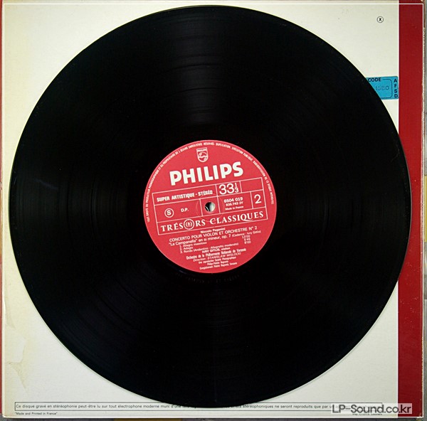 PAGANINI VIOLIN CONCERTOS 1 & 2 IVRY GITLIS WISLOCKI  PHILIPS 6504 019