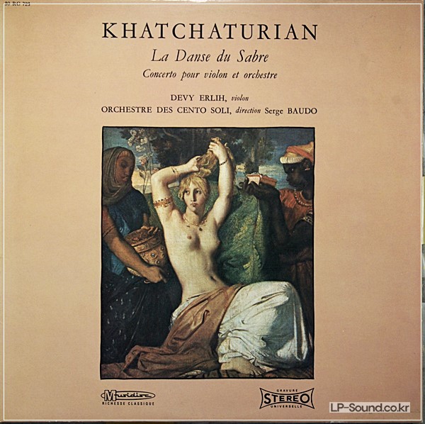 KHACHATURIAN: VIOLIN CTO   .DEVY ERLIH  MUSIDISC RC 723
