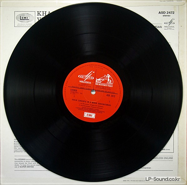 KHACHATURIAN / PROKOFIEV VIOLIN CONCERTOS/ OISTRAKH ASD 2472