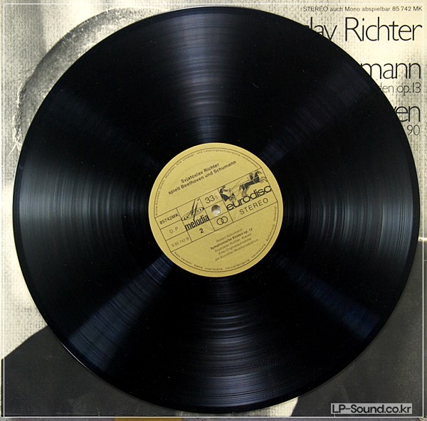 SCHUMANN BEETHOVEN RICHTER PIANO LP EURODISC 85 742 MK