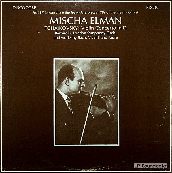 TCHAIKOVSKY VIOLIN CONCERTO MISCHA ELMAN  DISCOCORP