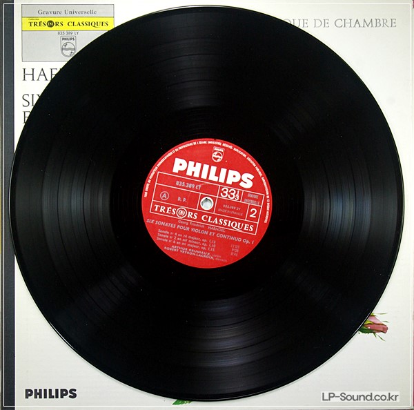 HANDEL 6 VIOLIN SONATAS OP 1 VEYRON LACROIX ARTHUR GRUMIAUX 835 389