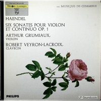 HANDEL 6 VIOLIN SONATAS OP 1 VEYRON LACROIX ARTHUR GRUMIAUX 835 389