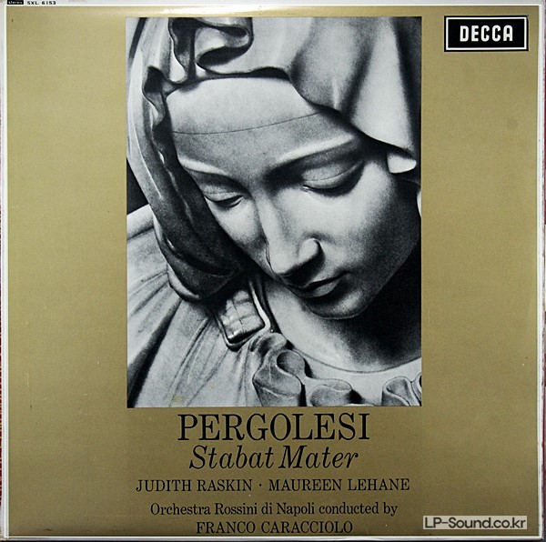 PERGOLESI STABAT MATER / CARACCIOLO / RASKIN /  DECCA SXL 6153