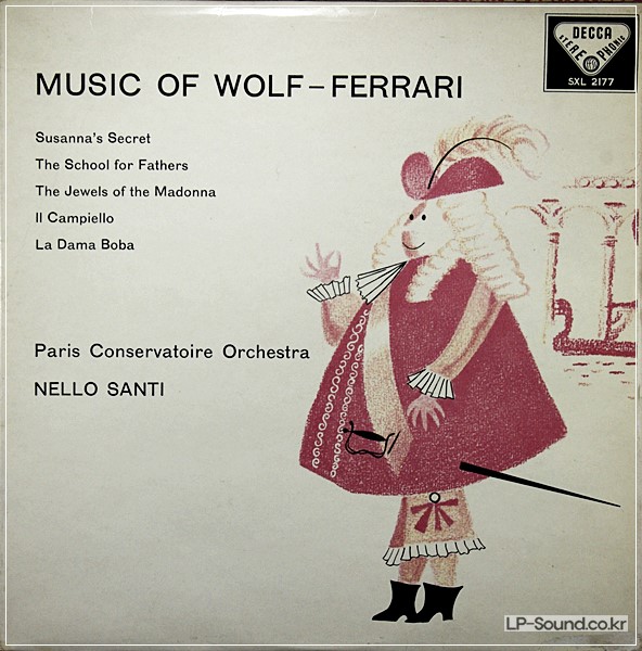 MUSIC OF WOLF-FERRARI* PARIS CONSERVATOIRE* MUSIC OF WOLF – FERRARI SXL 2177