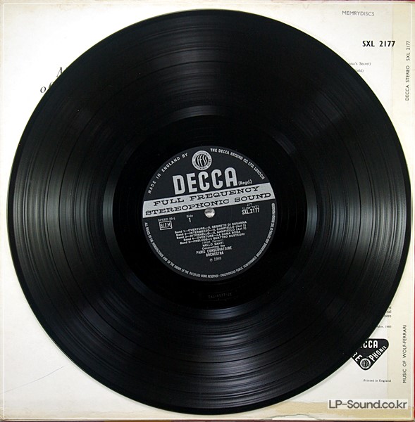 MUSIC OF WOLF-FERRARI* PARIS CONSERVATOIRE* MUSIC OF WOLF – FERRARI SXL 2177