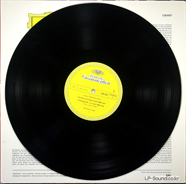 KARL RICHTER BACH ORGELWERKE  DEUTSCHE GRAMMOPHON   138 907