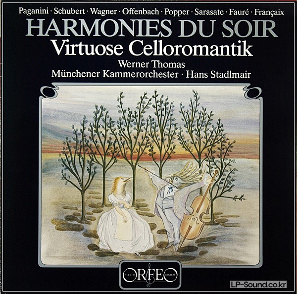 WERNER THOMAS CELLO RECITAL HARMONIES DU SOIR ORFEO LP S131851A