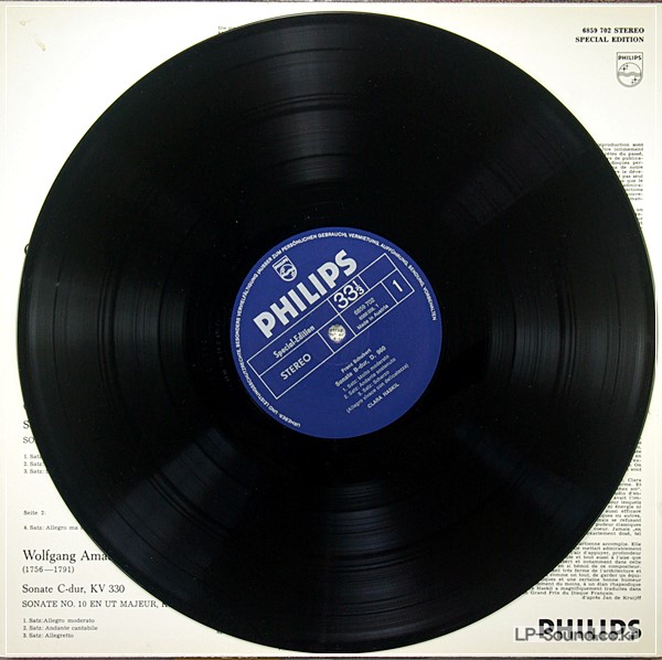 CLARA HASKIL–SCHUBERT, MOZART  PHILPS 6859 702