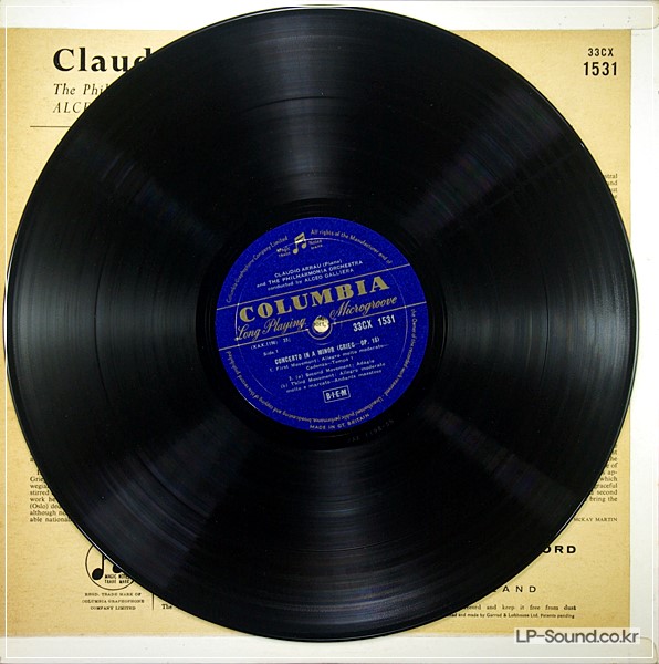 CLAUDIO ARRAU PIANO CONCERTOS GRIEG & SCHUMANN  33CX 1531