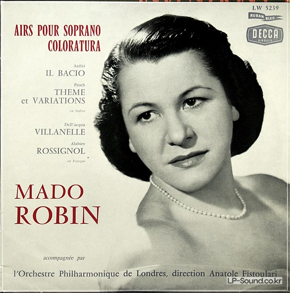 MADO ROBIN - ARIA FOR COLORATURA SOPRANO - DECCA LW 5239  10'