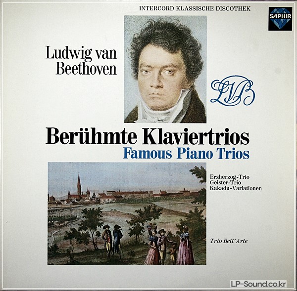 BEETHOVEN-TRIO BELL'ARTE–KLAVIER  TRIOS  INTERCORD  SAPHIR 2LP