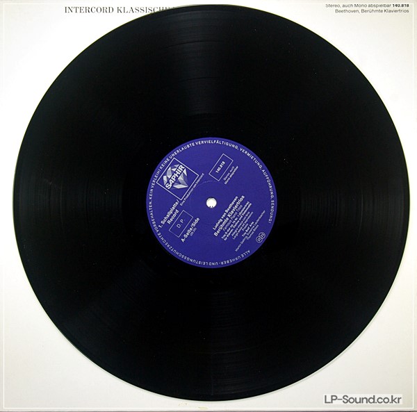 BEETHOVEN-TRIO BELL'ARTE–KLAVIER  TRIOS  INTERCORD  SAPHIR 2LP