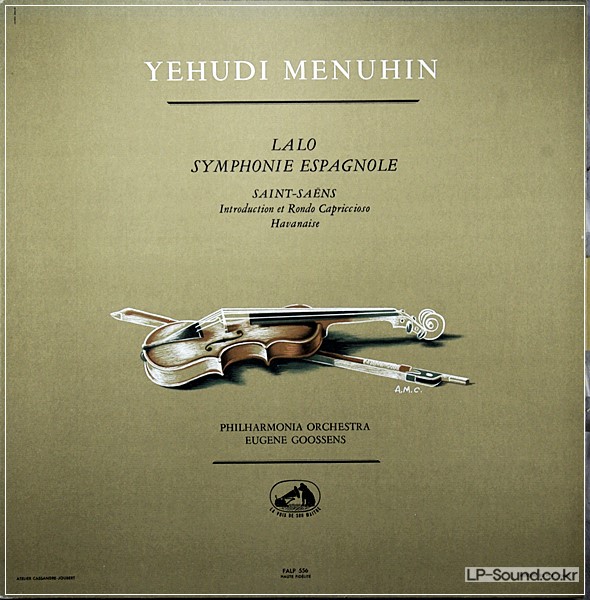 LALO SYMPHONIE ESPAGNOLE MENUHIN SAINT-SAENS GOOSSENS LVDSM HMV  FALP 556
