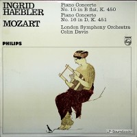 MOZART PIANO CONCERTO 15 & 16 INGRID HAEBLER COLIN DAVIS  SAL 3545