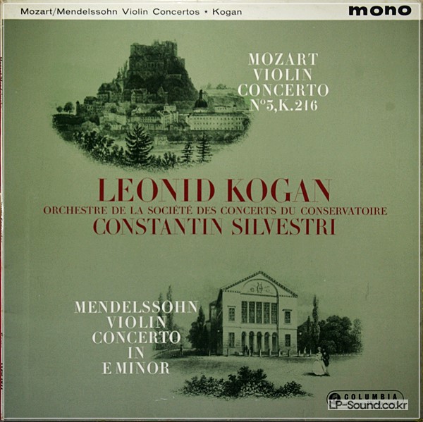 MOZART,MENDELSSOHN VIOLIN KOGAN,SILVESTRI  33CX 1744