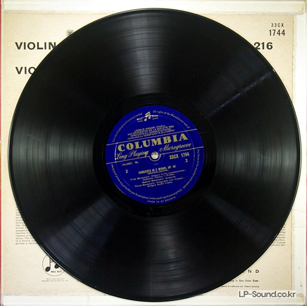 MOZART,MENDELSSOHN VIOLIN KOGAN,SILVESTRI  33CX 1744