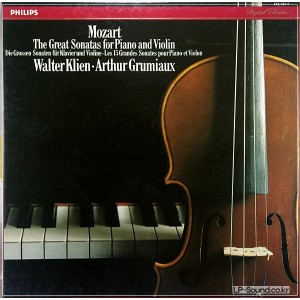 MOZART GREAT VIOLIN SONATAS GRUMIAUX KLIEN PHILIPS DIGITAL ED.1 5 LP