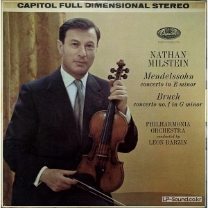 MENDELSSOHN / BRUCH VIOLIN CONCERTOS - NATHAN MILSTEIN CAPITOL SP8518 ED1