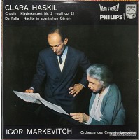 CHOPIN PIANO CONCERTO HASKIL MARKEVITCH PHILIPS LP 835072AY HIFI STEREO