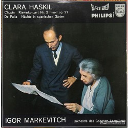 CHOPIN PIANO CONCERTO HASKIL MARKEVITCH PHILIPS LP 835072AY HIFI STEREO