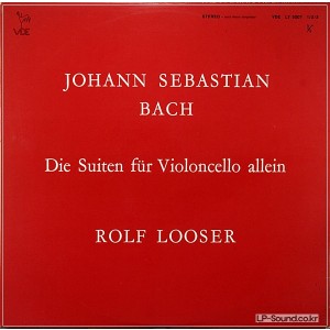 BACH DIE SUITEN FUR VIOLONCELLO ALLEIN / ROLF LOOSER  VDE LY 3007