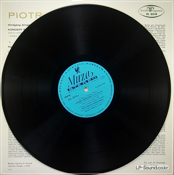 PIOTR JANOWSKI, WISLOCKI: MOZART, SZYMANOWSKI: VIOLIN   MUZA XL 0518 ED1
