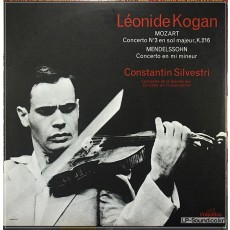 MENDELSSOHN MOZART KOGAN SILVESTRI VIOLIN CONCERTO LP COLUMBIA SAXF 138 FRANCE
