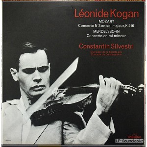 MENDELSSOHN MOZART KOGAN SILVESTRI VIOLIN CONCERTO LP COLUMBIA SAXF 138 FRANCE