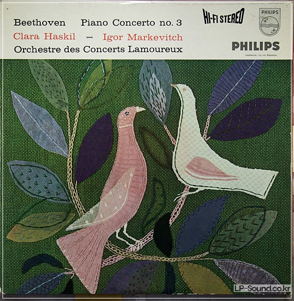 BEETHOVEN: PIANO CONCERTO NO.3 - CLARA HASKIL **PHILIPS HI-FI STEREO ED1