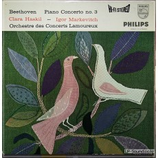 BEETHOVEN: PIANO CONCERTO NO.3 - CLARA HASKIL **PHILIPS HI-FI STEREO ED1