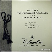 J.S.BACH THE UNACCOMPANIED VIOLIN SONATAS JOHANNA MARTZY, 33CX 1287