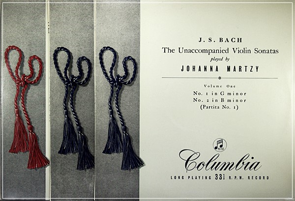 J.S.BACH THE UNACCOMPANIED VIOLIN SONATAS JOHANNA MARTZY, 33CX 1288