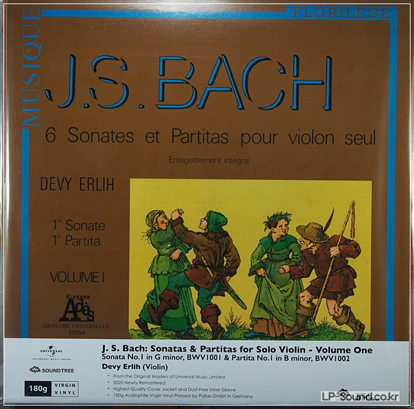 J.S. BACH SONATA AND PARTITA SONGS FOR UNACCOM  VIOLIN / DEVY ERLIH