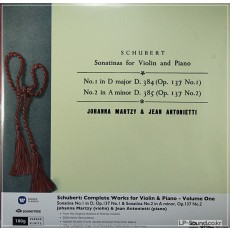 SHUBERT:  VIOLIN SONATA NO1/2  JOHANNA MARTZY, 33CX 1359