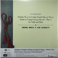 SHUBERT:  VIOLIN SONATA NO1/2  JOHANNA MARTZY, 33CX 1372  LP3