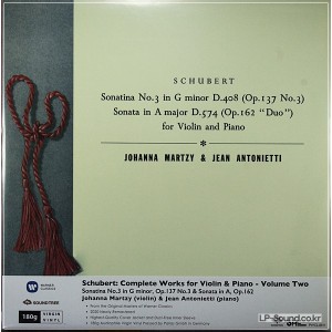 SHUBERT:  VIOLIN SONATA NO1/2  JOHANNA MARTZY, 33CX 1372  LP3