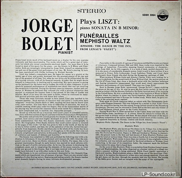JORGE BOLET RECITAL EVEREST   SDBR-3064