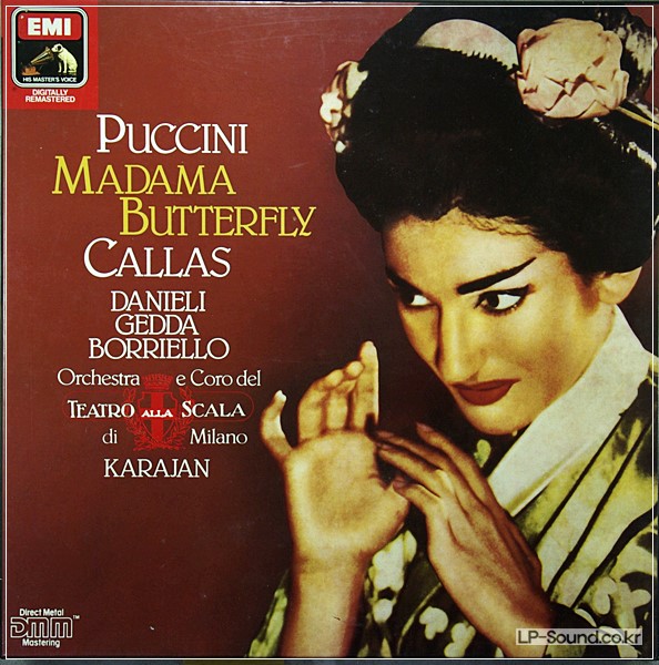 PUCCINI CALLAS KARAJAN MADAMA BUTTERFLY 2LP BOX HMV EX 29 12653