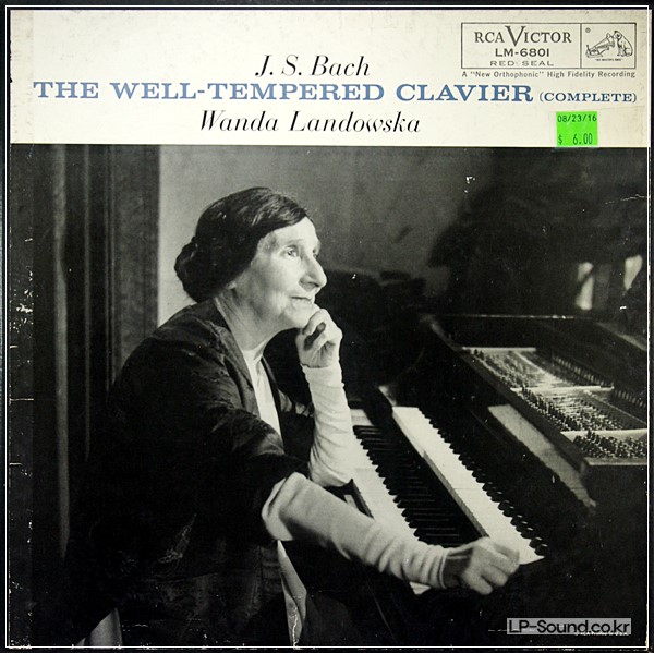 BACH WELL TEMPERED WANDA LANDOWSKA LM 6801 6-LP
