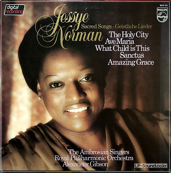 JESSYE NORMAN SACRED SONGS 1981 PHILIPS DIGITAL