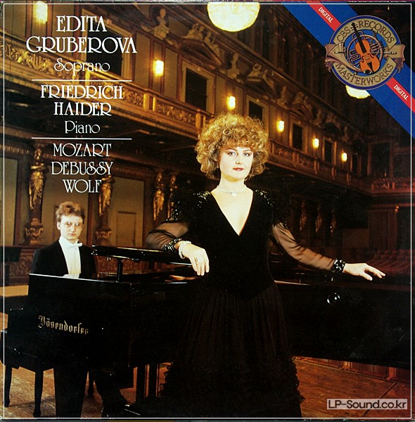 EDITA GRUBEROVA, FRIEDRICH HAIDER, MOZART, DEBUSSY, WOLF CBS