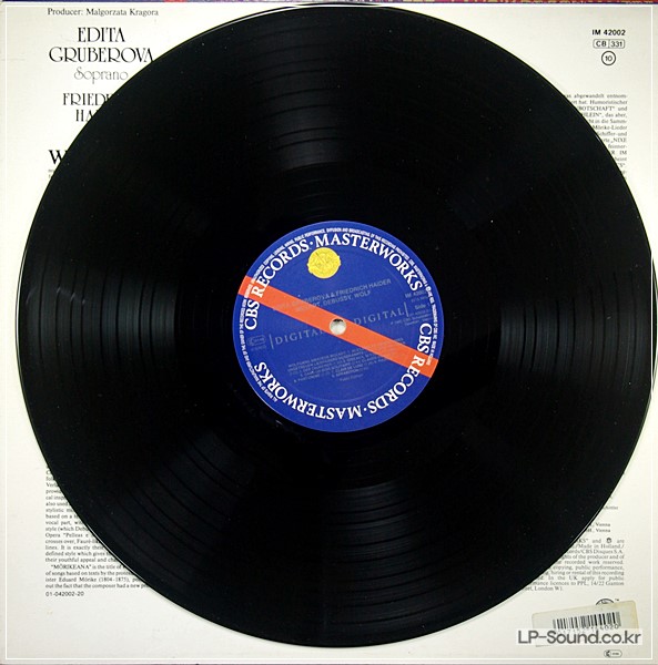 EDITA GRUBEROVA, FRIEDRICH HAIDER, MOZART, DEBUSSY, WOLF CBS