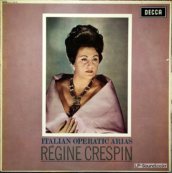 REGINE CRESPIN ITALIAN OPERATIC ARIAS 1963 DECCA  LXT 6075