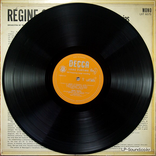 REGINE CRESPIN ITALIAN OPERATIC ARIAS 1963 DECCA  LXT 6075