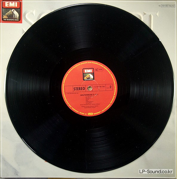 SCHUBERT WINTERREISE FISCHER-DIESKAU 2LP EMI 1C 151-00 756/57 STEREO