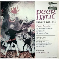 GRIEG PEER GYNT PER DREIER, TORIL CARLSEN, ASBJORN HANSLI UNICORN 2XLP